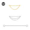 F-136 Titanium Alloy Nose Ring & Stud Chain Body Piercing Jewelry