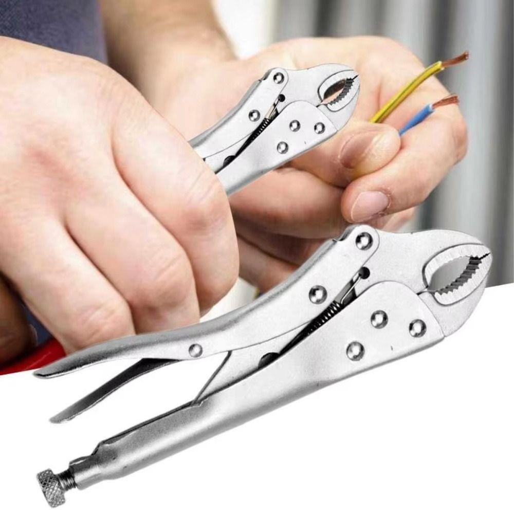Heavy Duty Locking Pliers Circular Mouth Curve Jaw Spanner Durable Vise Vice Grips  Clamping Parts