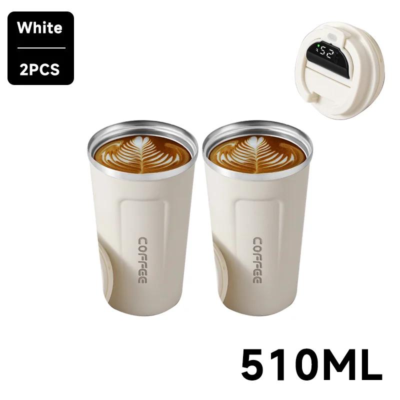 Термокружка для кофе в машину, термокружка для кофе, 380 мл, дорожная термокружка для чая, воды, кофе, двойная нержавеющая сталь