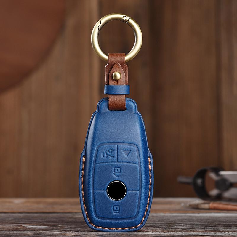 Подходит для Mercedes Benz E-Class E200L/E300L/C260L/C180/A200 Кожаный Чехол-Протектор для Ключей