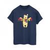 Womens/Ladies Winnie The Pooh Festive Cotton Boyfriend T-Shirt