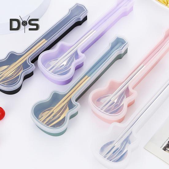 3 шт./компл. посуда, набор столовых приборов для пикника, пищевой маленький, высокопрочный, походная ложка, вилка, набор палочек для еды