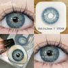 Eyeshare Colored Contact Lenses Black Natural Yearly Disposable Soft Lenses Blue Contact Lenses Purple Fashion Colored Lenses 1 Pair