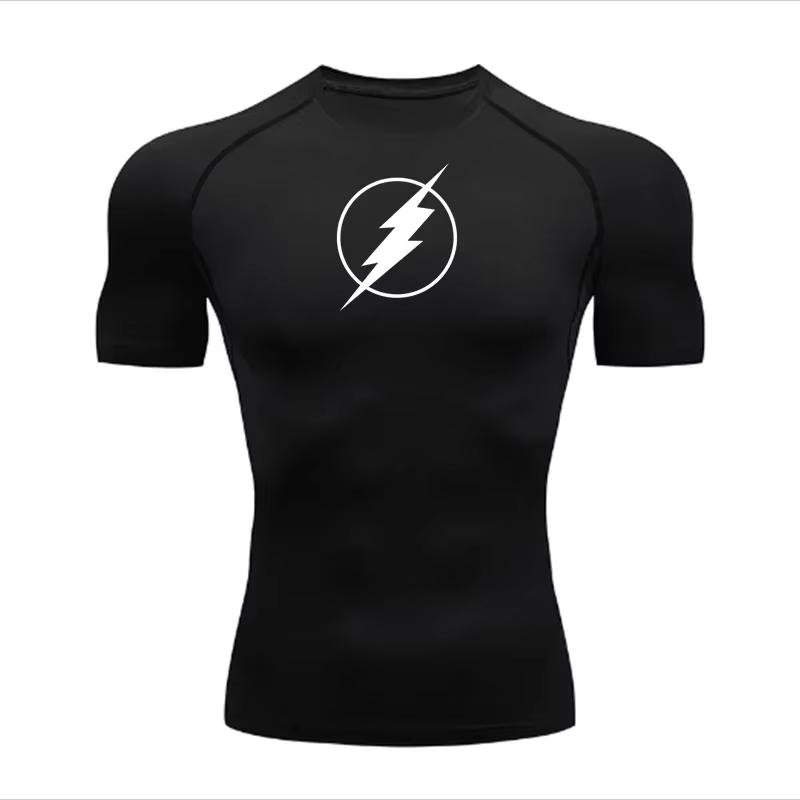Бег Быстросохнущая Дышащая Футболка Летняя Мужская Для Бега Компрессионная Футболка С Коротким Рукавом Футболка Для Тренажерного Зала Фитнеса ZY0025