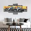 5 шт. F1 гоночный автомобиль дом спортивный автомобиль холст картины настенный постер домашний декор 5 панелей современные 5 шт. фотографии без рамки HD печать