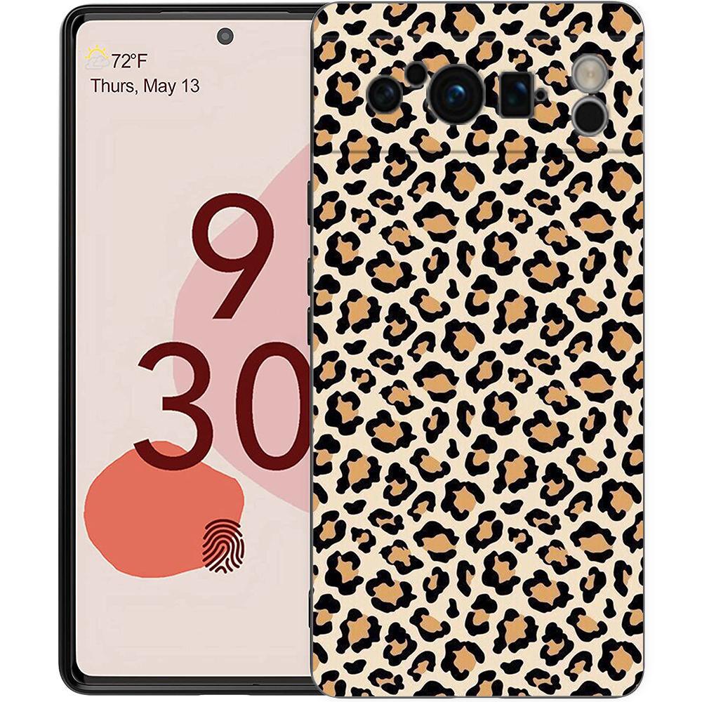 Чехол для телефона с принтом леопарда и гепарда для Google Pixel 8 7 6 Pro 8A 6A 7A 5G, мягкий силиконовый, противоударный, ТПУ, черный чехол, Fundas