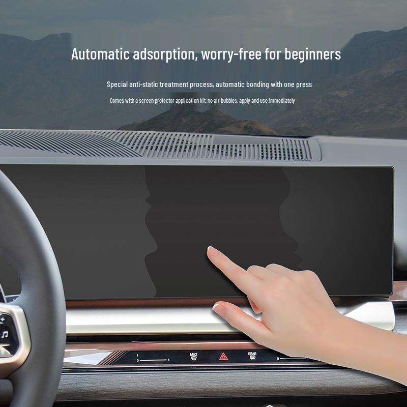 3W HD Защитное стекло для экрана центральной консоли BMW: Совместимо с 3, 4, 5, 7 Серией, M3, M5, IX1, X5, X6, X7, i3, i4.