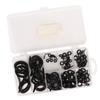 75 PCS Lure Fishing Rod Guide Ring Set Single Leg Stainless Steel Ceramic Guide Rings Fishing Gear