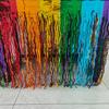 Table Skirt Wavy Metallic Tinsel Foil Fringe Reusable Waterproof Dense Beach Jungle Parties Ceremony Birthday Party Decoration Table Skirt for