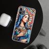 Чехол для телефона Дева Гваделупская Мария для iPhone 11 12 13 Mini 14 15 Plus 16 Pro Max 17 Air 7 8 + SE Художественный Индивидуальный Fundas 1