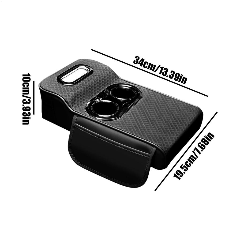 Car Armrest Storage Box Ergonomic Long-Lasting Organization Car Console Organizer For Family Adults Men Women Automotive Vehicle