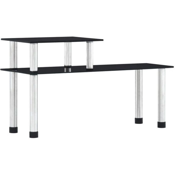 VidaXL Kitchen Shelf Black 45x16x26 Cm Tempered Glass