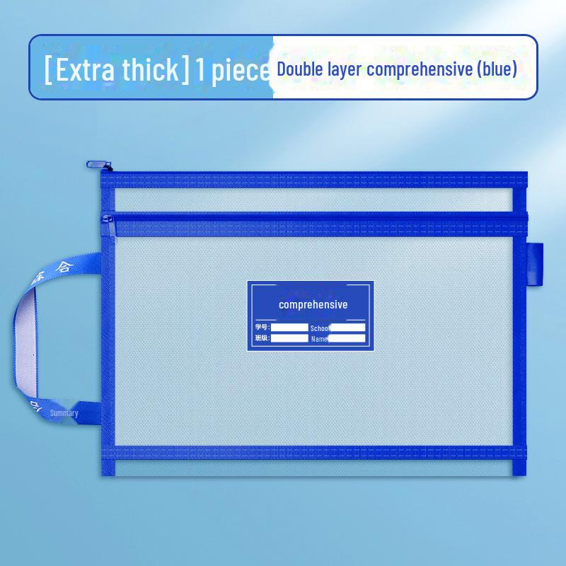 A4 Mesh L-Shaped Student Storage and Book Bag