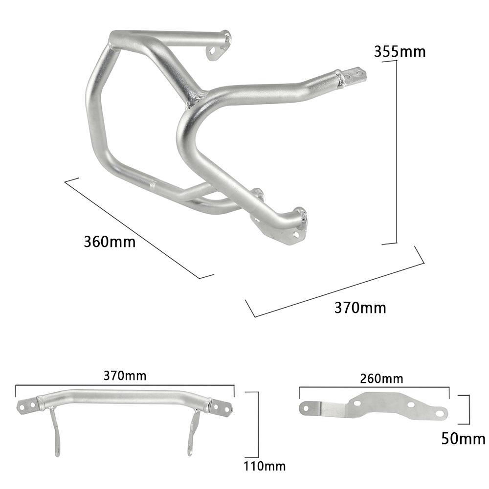 Motorcycle Stainless Steel Upper Highway Engine Guard Crash Bar Lower Bumper Frame Protection For BMW R1200GS 2013-2019 GS1200 R