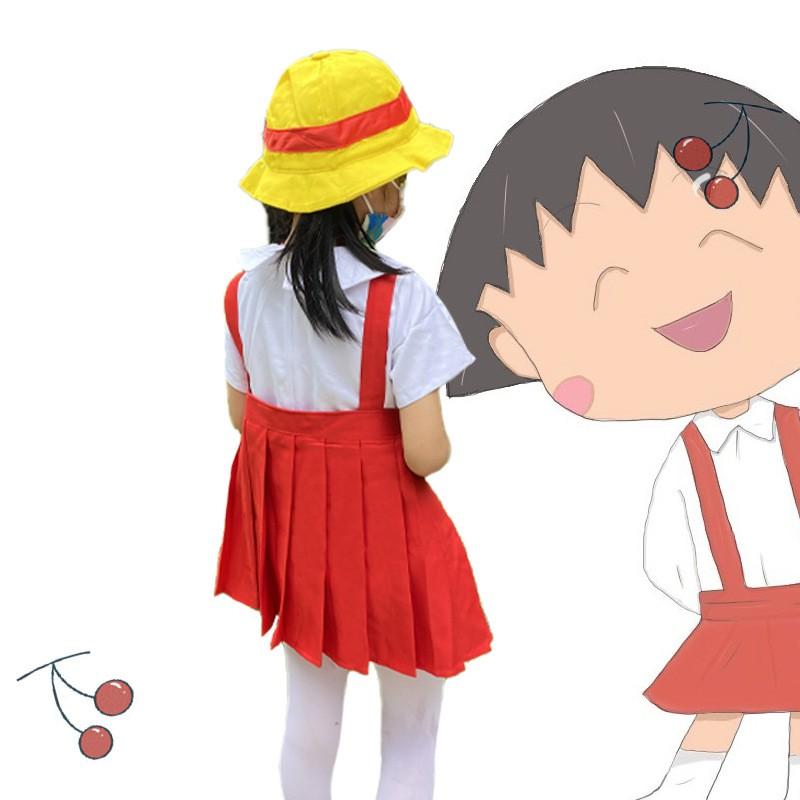 Halloween Chibi Maruko Cosplay Dress Family Matching Outfit Cute Lolita Style Kids Adults