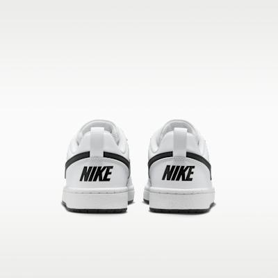 Nike Кроссовки Court Borough Low Recraft Белые Черные (GS)