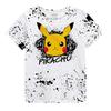 Childrens/Kids Electrifying 025 Pikachu Splattered T-Shirt