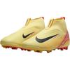 Nike Mercurial Superfly 10 Academy 'Kylian Mbappé' Anti Slip Wear Resistant Mid Top Kids' Soccer Shoes Light Yellow Sneakers HF3418-800