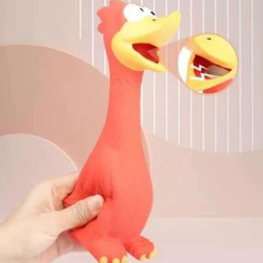 Screaming Chicken Dog Chew Toy Durable Latex Decompression Tool Gadgets Suitable for Friends Family Pets