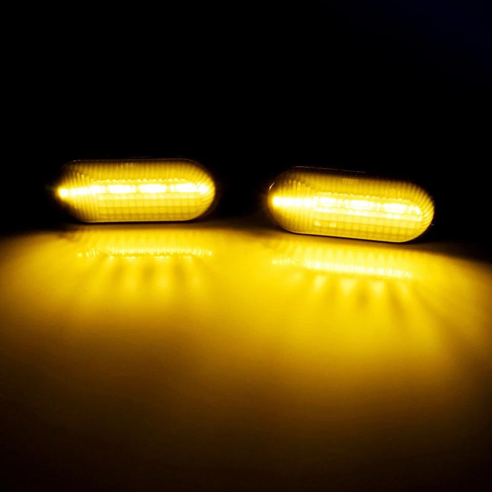 For Honda S2000 Prelude CRX for Civic Accord Fit Dynamic Side Turn Signal Light Car LED Side Indicator Marker Smoke Clear Lens