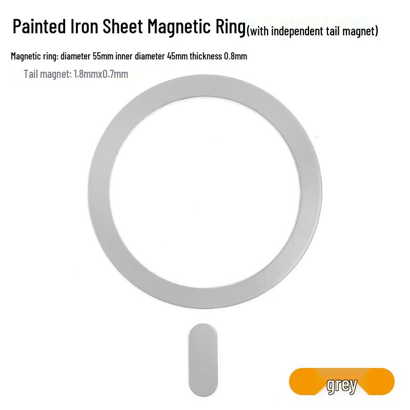 Беспроводное зарядное устройство MagSafe: Толщина 0,8 мм, Покрытие baked paint, Магнитное кольцо и независимый хвостовой магнит
