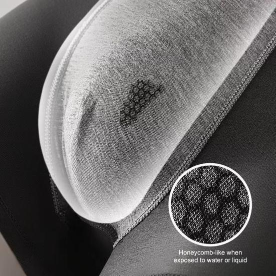 Мужские трусы-боксеры средней посадки U-образные однотонные бесшовные шорты-трусы дышащие облегающие трусы-трусы, не впитывающие пот