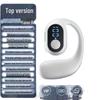 Новые беспроводные Bluetooth-наушники-вкладыши с цифровым дисплеем и долгим временем работы, а также накладной дизайн и функция громкой связи для автомобиля.