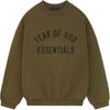 Fear of God Essentials Felpa Girocollo Oliva Uomo Top Verde 192BT246264F