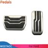 Stainless Steel Car Pedals Accelerator Gas Brake Pedal Cover for Ford New Mondeo Edge 2015 - 2017 AT Interior