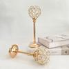Mini Golden Crystal Bowl Candle Holders Romantic Craft Candelabra Crystal Candlestick Home Wedding