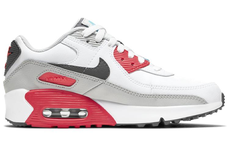 Nike Air Max 90 Кожаный Белый Хлорно-синий GS CD6864-108