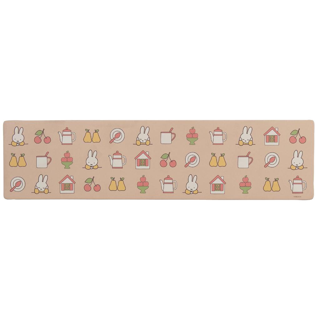Сенко Миффи Иконка Моющаяся ПВХ Кухня 45 x 180 Персонаж Животное Миффи 73195 Коврик, Прибл.. см, Бежевый, Дизайн,