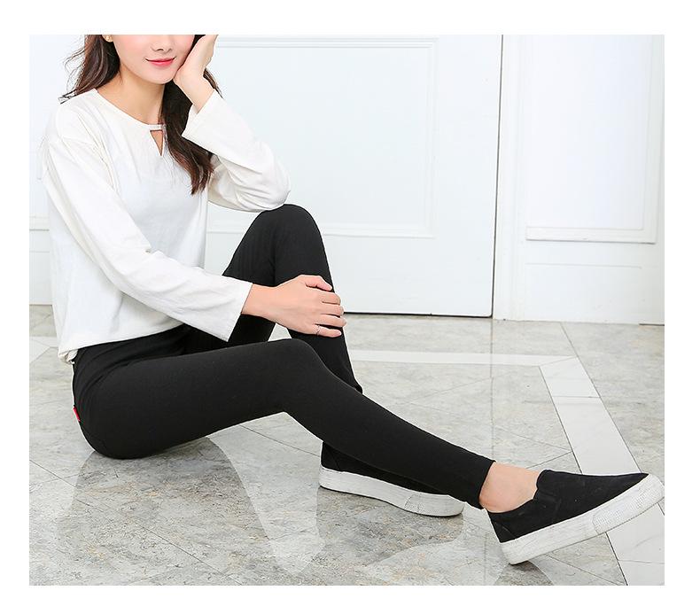 Базовые черные брюки-карандаш большого размера, стройнящие: Тонкая верхняя одежда на весну/осень, леггинсы для женщин