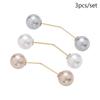 3/6/8PCS Double Head Pin Pearl Brooch Non-Slip Brooches New Waist Fastening Pins  Scarf Fastening