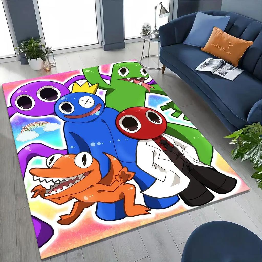 Игровой 3D ковер R-Rainbow F-Friends Мультяшный Арт для Спальни Гостиной Дивана Дома, Входной коврик, Большой Нескользящий коврик для детской игровой