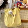2025 Summer New Canvas Bag Lazy Wind Shoulder Commuter Women Class Large Capacity Japanese and Korean Art Canvas Bag