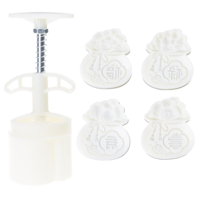 Эффективные 2/4 шт. Форма для выпечки лунных пряников 50 г 75 г Двойной размер Пластиковая кухонная утварь для выпечки, десертов и выпечки