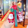 Santa  Key Fob Small Pendant Doll Pendant Christmas Keychain Car Key Ring Bag Charm Key Chain