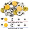 12.5/15Mm Metal Buttons Leather Snap Fasteners Round Duty Sewing Accessories Color Button For Clothes Jackets Bags Leathercrafts