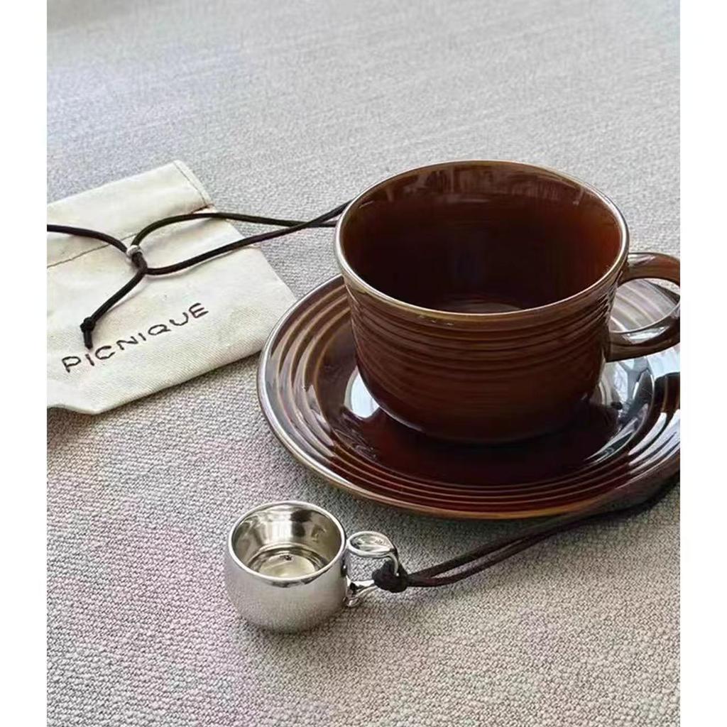 Ретро кулон-чашка на ожерелье: Универсальный, уникальный дизайн для женщин