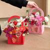 3Pcs/Set Butterfly Flower Box Carton Flower Basket Gift Bag Handheld Wedding Party Decoration Valentine's Day Packaging Bouquet