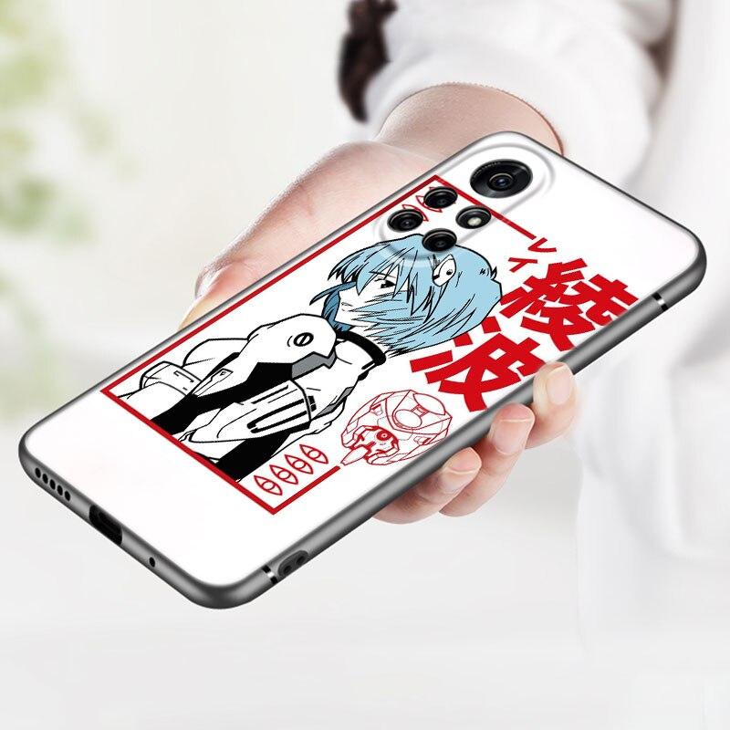 Чехол для телефона Anime Girl Mech для Huawei Honor 60 50 SE 30S Mate 30 20 10 Lite 40 Nova 9 8 Pro Y60 8i 7i 7SE 5T Premium Black Cover