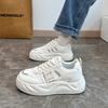2025 Spring Little White Shoes New Korean Version Ins Female Students Height Increase Platform Sports Board Shoes Casual Shoes Female DF-5