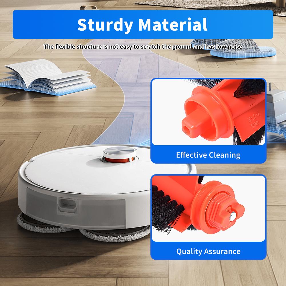 Main Brush Replacement For Xiaomi S20 D106 E10 B112 E10C E12 C103 3C Enhanced Edition 3C Plus Robotic Vacuum Cleaner Accessories