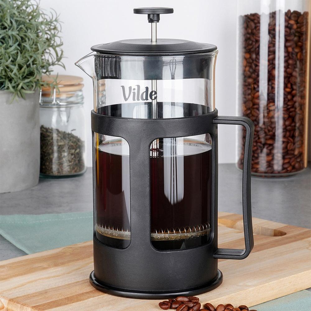 Coffee And Tea Glasses With Piston Infuser 250 Ml / 1 L, 7 Pcs.