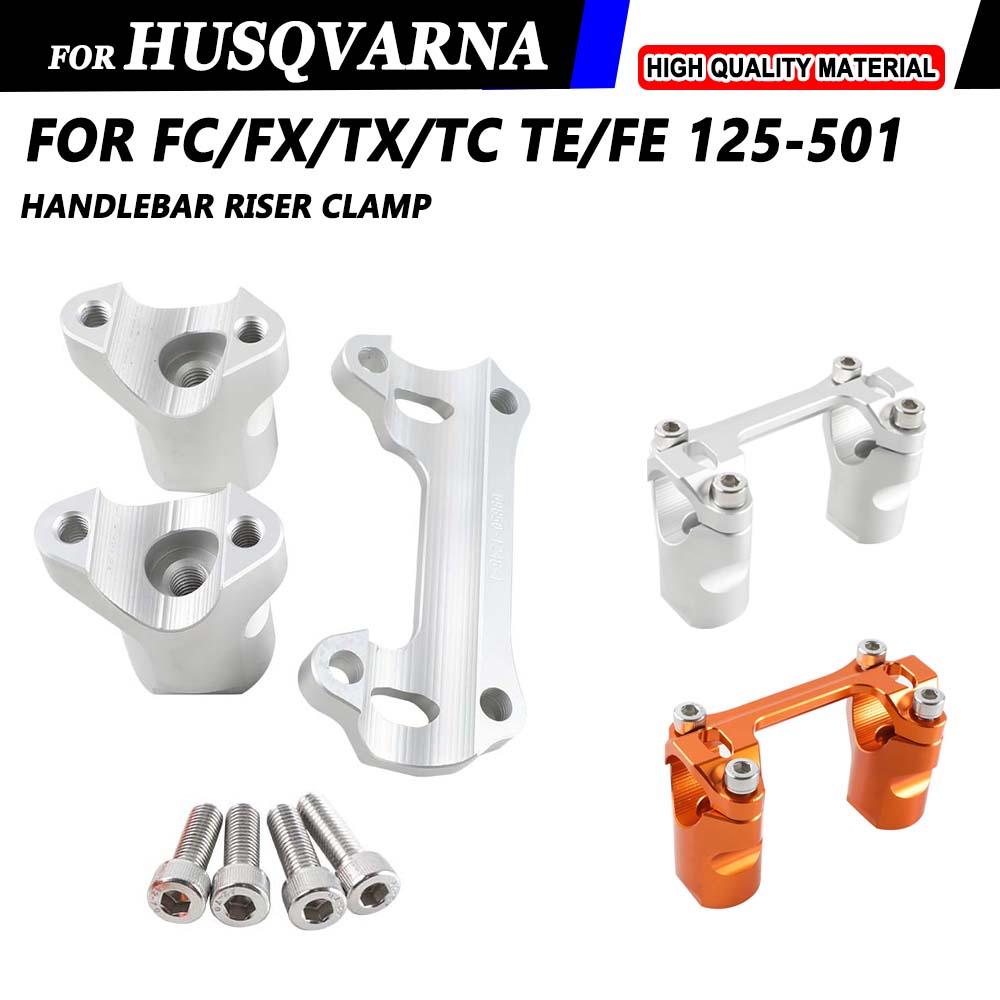 For Husqvarna TE 300 FE 350 450 501 2024 125 - 450 FC FX TX TC 2023 2024 Motorcycle Accessories Handlebar Riser Clamp Mount