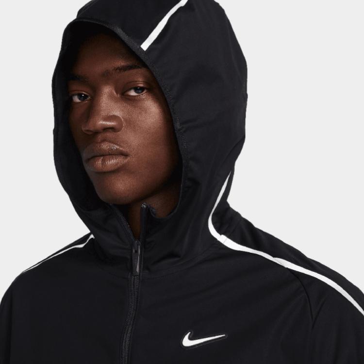 Nike X Nocta Collab FW23 High Collar Hooded Zip Pocket Reflective Material Jacket Unisex Jacket Black DV3662-010