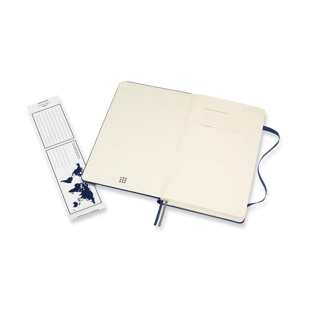 Moleskine Classic Expanded Notebook Large Size x Sapphire QP060EXPB20 (400 pages), Hardcover, Lined, (13cm 21cm), Blue,