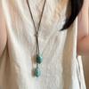 Adjustable Long Oval Necklace Resin Sweater Chain Trendy Clavicle Chain  Gift