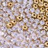 Round Shapes & Gold Sew On Rhinestones With Crystal Glass Glitter Strass For Wedding Dress